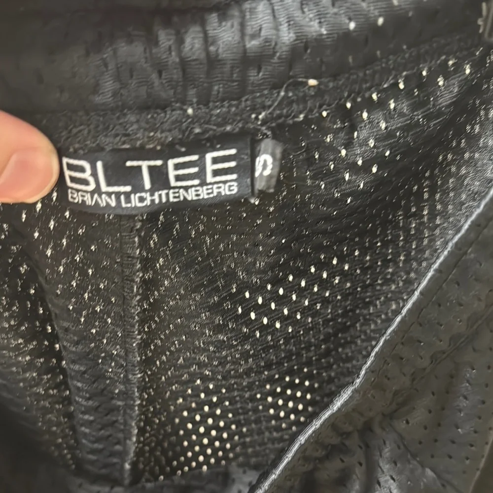 BRIAN LICHTENBERG Vintage Black Mesh Shorts with White 'Ballin' Text - Picture 8 of 8